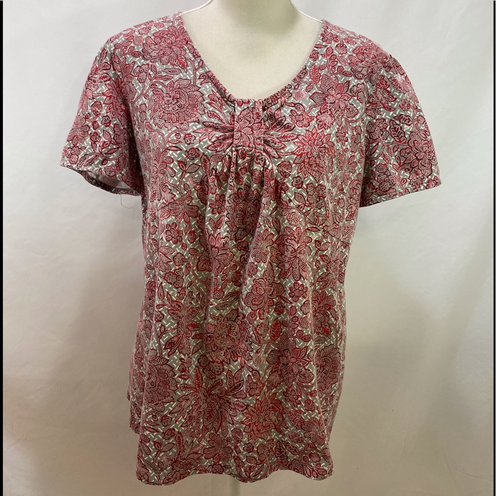 Lane Bryant Cotton V Neck Top